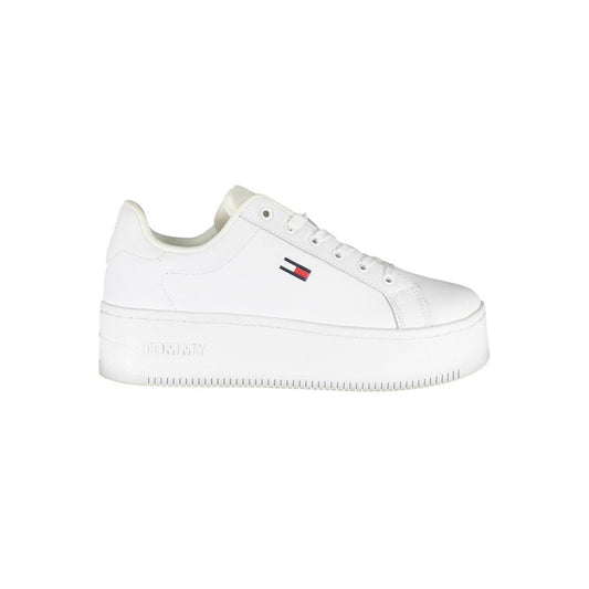 Tommy Hilfiger White Polyester Sneaker