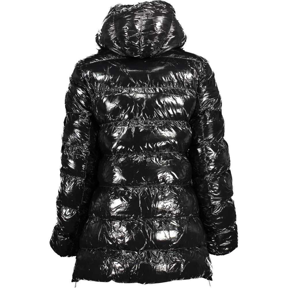 U.S. POLO ASSN. Black Polyester Jackets & Coat