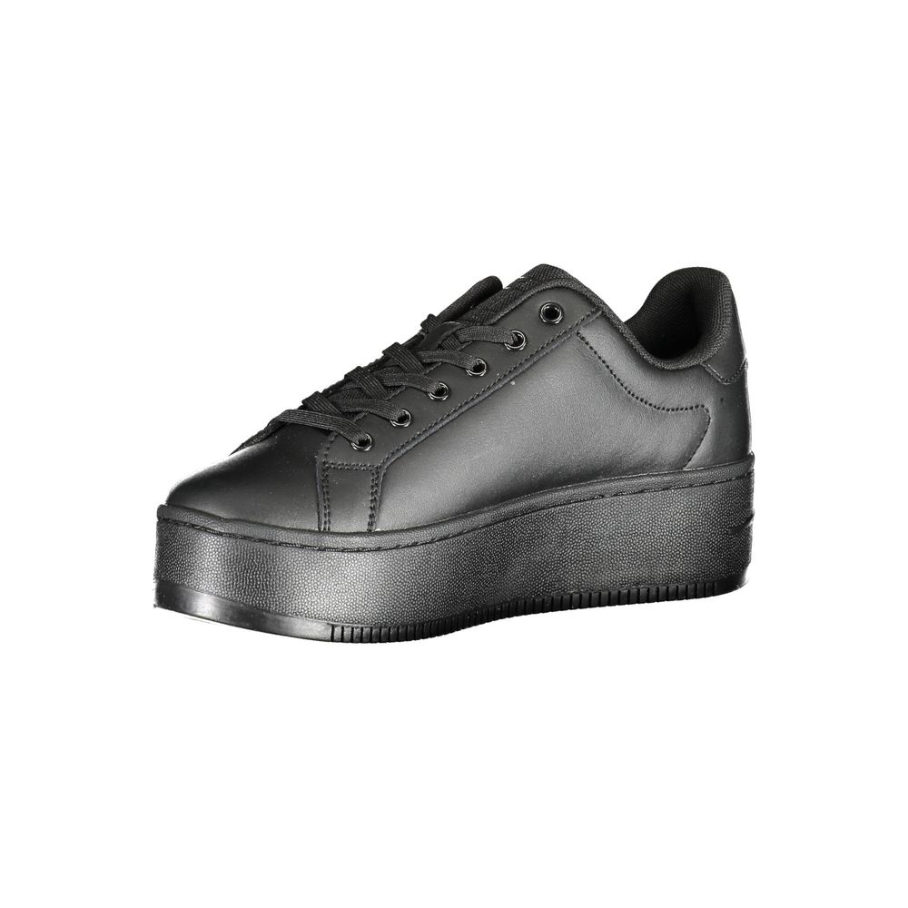 Tommy Hilfiger Black Polyester Sneaker