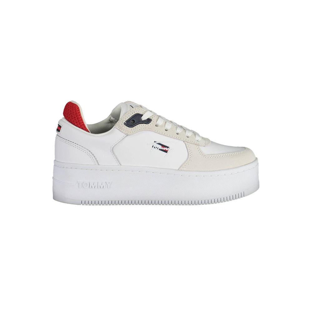 Tommy Hilfiger White Polyester Sneaker