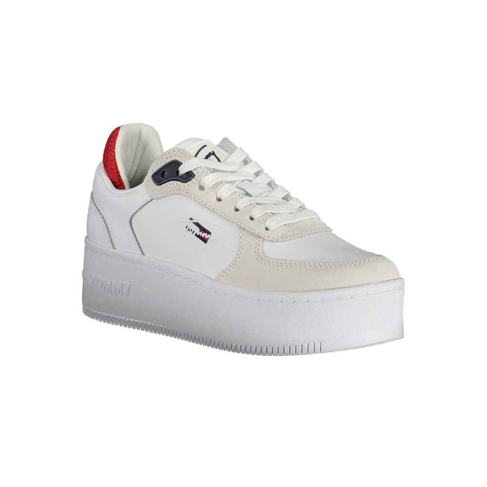 Tommy Hilfiger White Polyester Sneaker