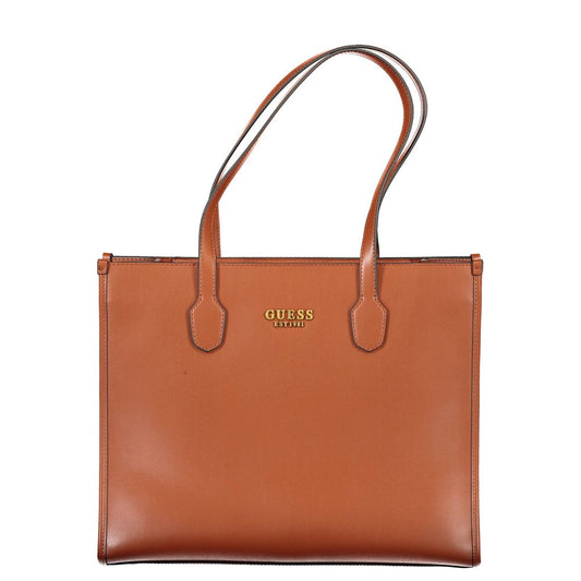 Guess Jeans Brown Polyethylene Handbag