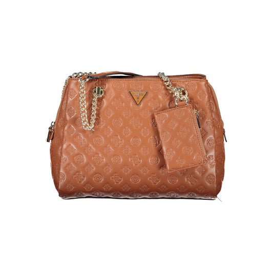 Guess Jeans Brown Polyethylene Handbag