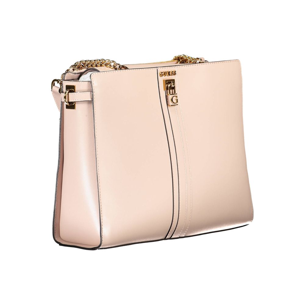 Guess Jeans Pink Polyethylene Handbag