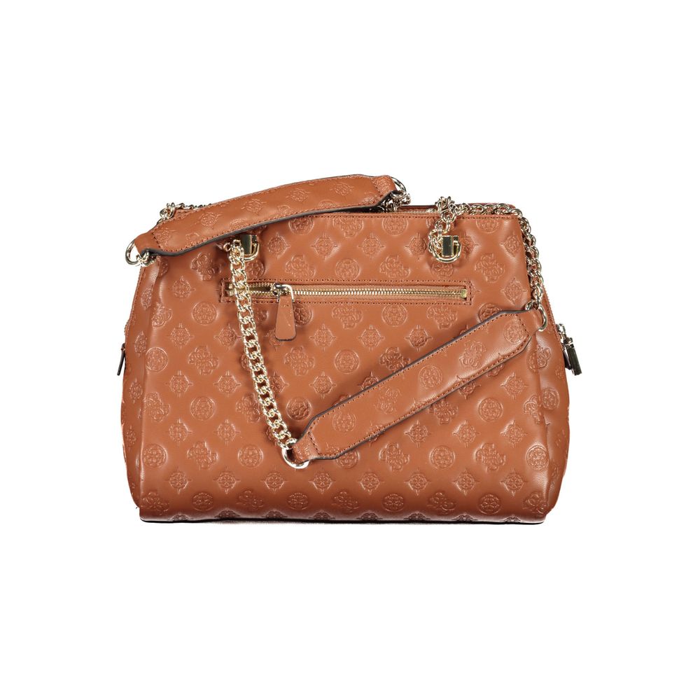 Guess Jeans Brown Polyethylene Handbag