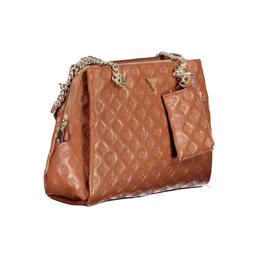 Guess Jeans Brown Polyethylene Handbag