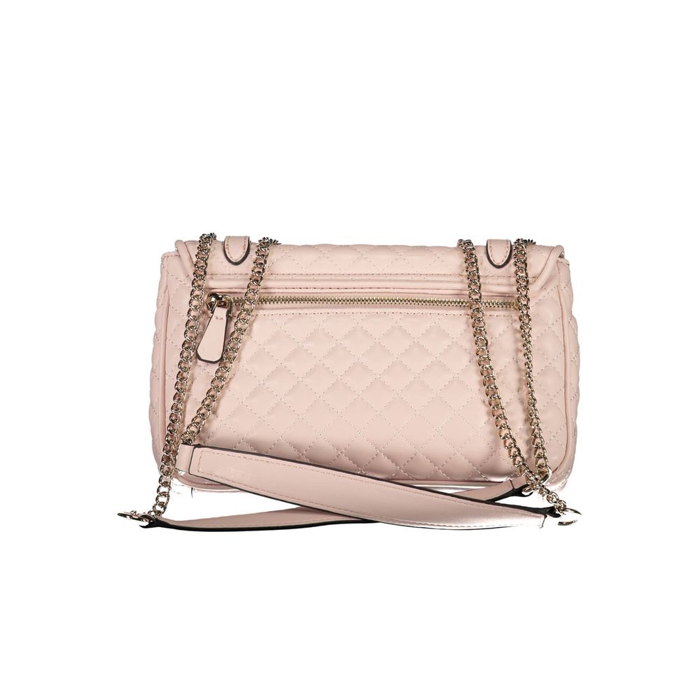 Guess Jeans Pink Polyethylene Handbag