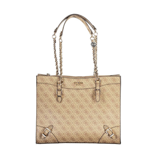 Guess Jeans Beige Polyethylene Handbag