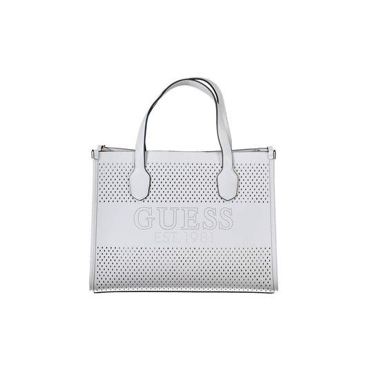 Guess Jeans White Polyethylene Handbag