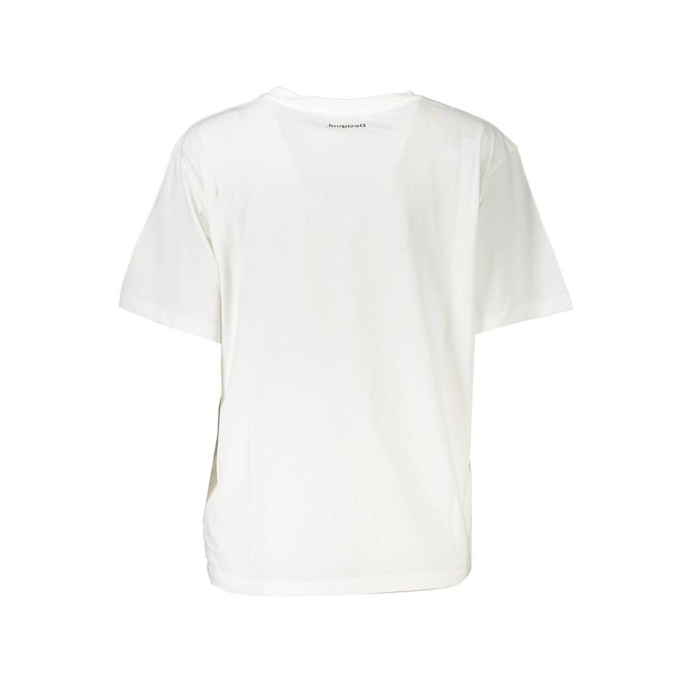 Desigual White Cotton Tops & T-Shirt