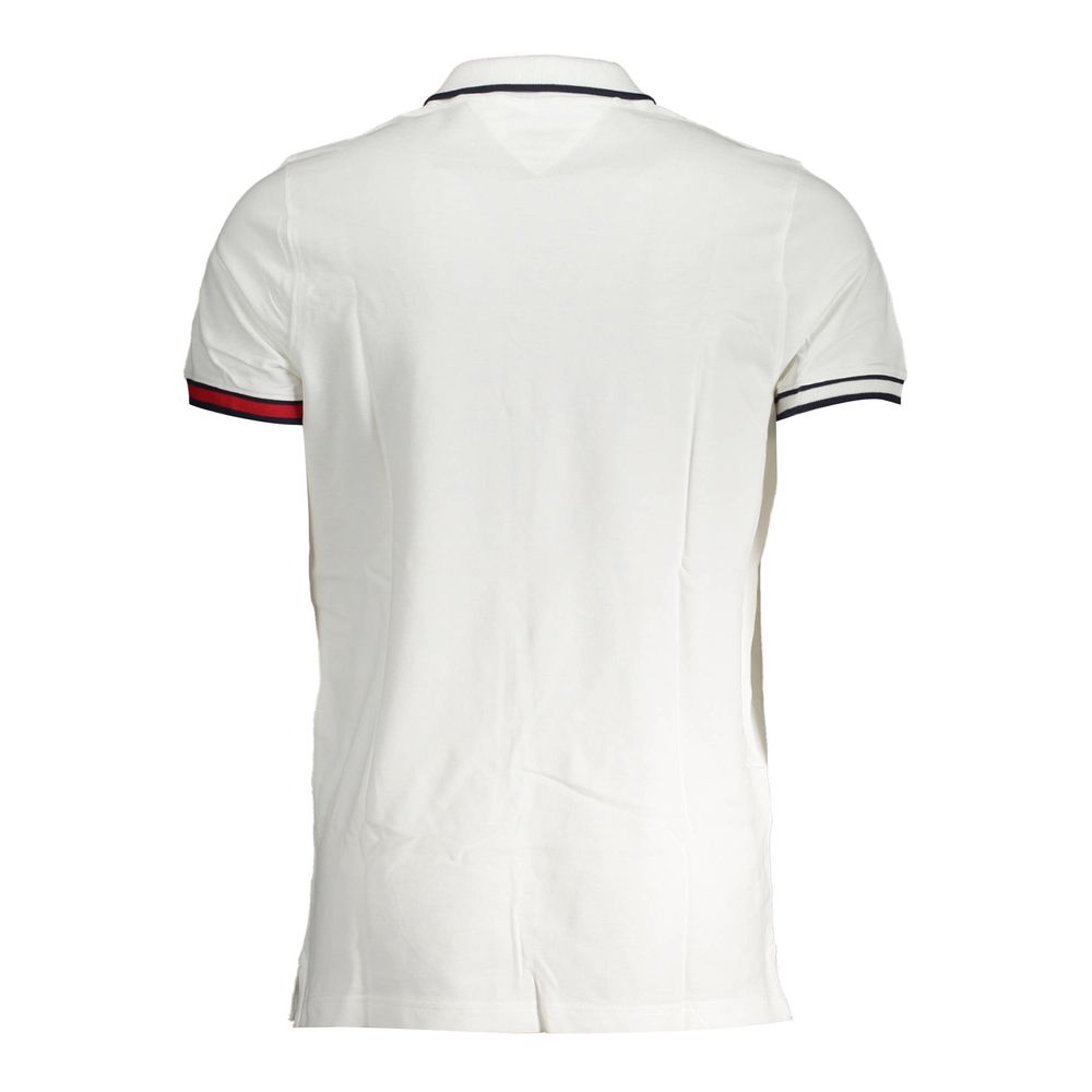 Tommy Hilfiger White Cotton Polo Shirt