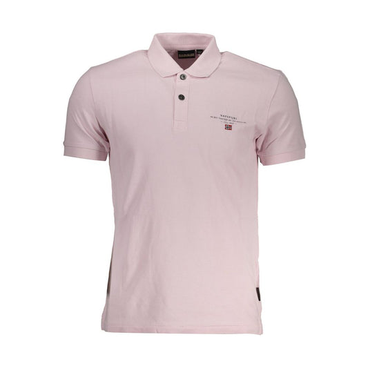 Napapijri Pink Cotton Polo Shirt
