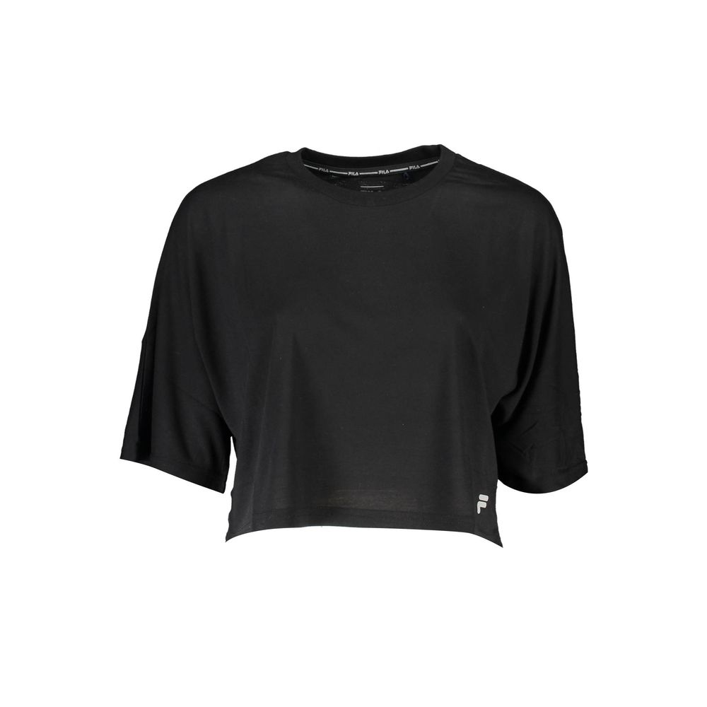 Fila Black Polyester Tops & T-Shirt