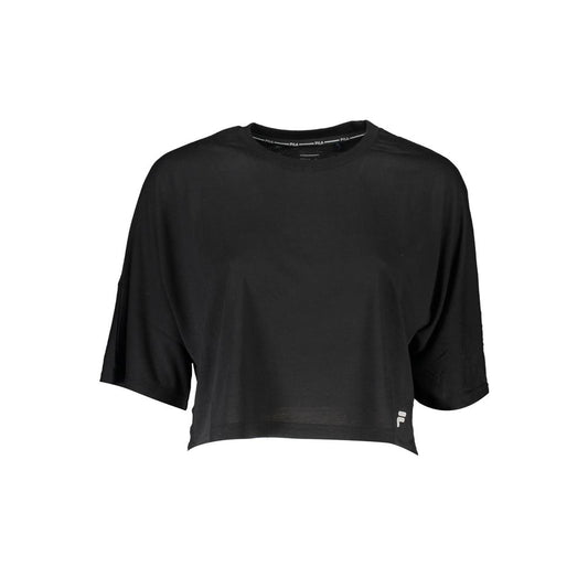 Fila Black Polyester Tops & T-Shirt