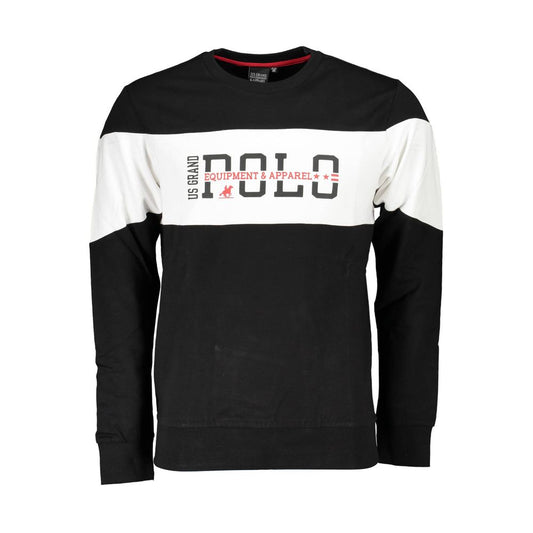 U.S. Grand Polo Black Cotton Sweater