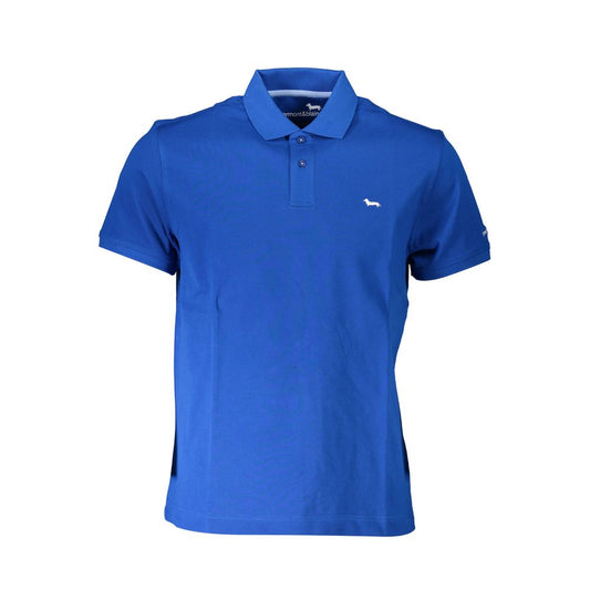 Harmont & Blaine Blue Cotton Polo Shirt