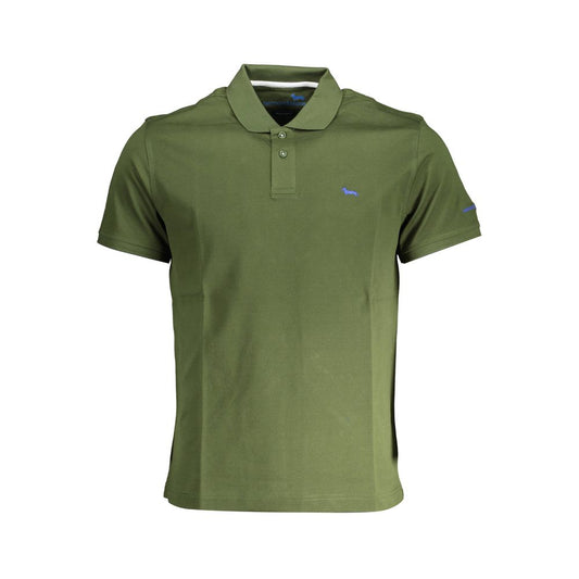 Harmont & Blaine Green Cotton Polo Shirt