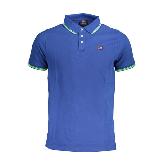 Norway 1963 Blue Cotton Polo Shirt