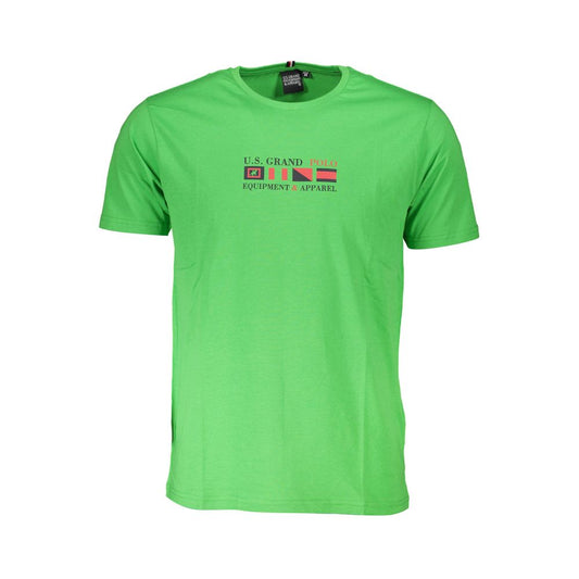 U.S. Grand Polo Green Cotton T-Shirt