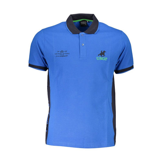 U.S. Grand Polo Blue Cotton Polo Shirt