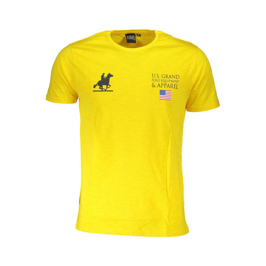 U.S. Grand Polo Yellow Cotton T-Shirt