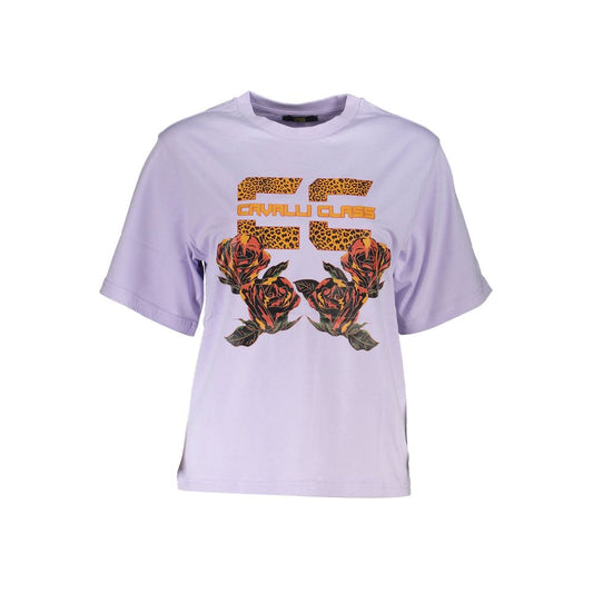 Cavalli Class Purple Cotton Tops & T-Shirt