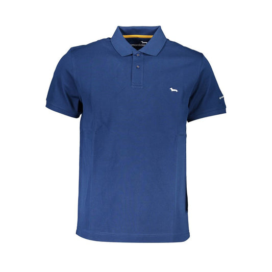 Harmont & Blaine Blue Cotton Polo Shirt