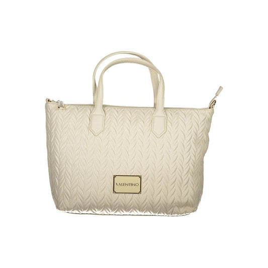 Mario Valentino White Polyethylene Handbag