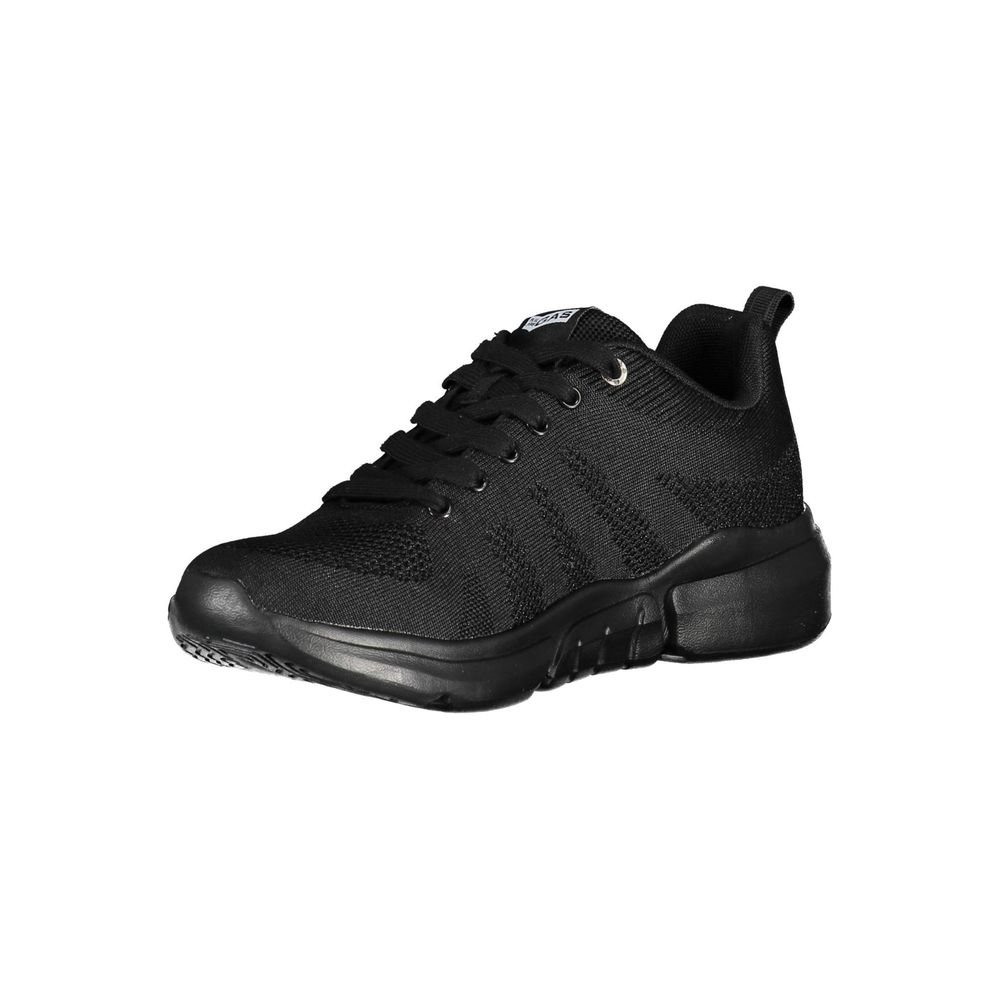 Gas Black Artificial Leather Sneaker