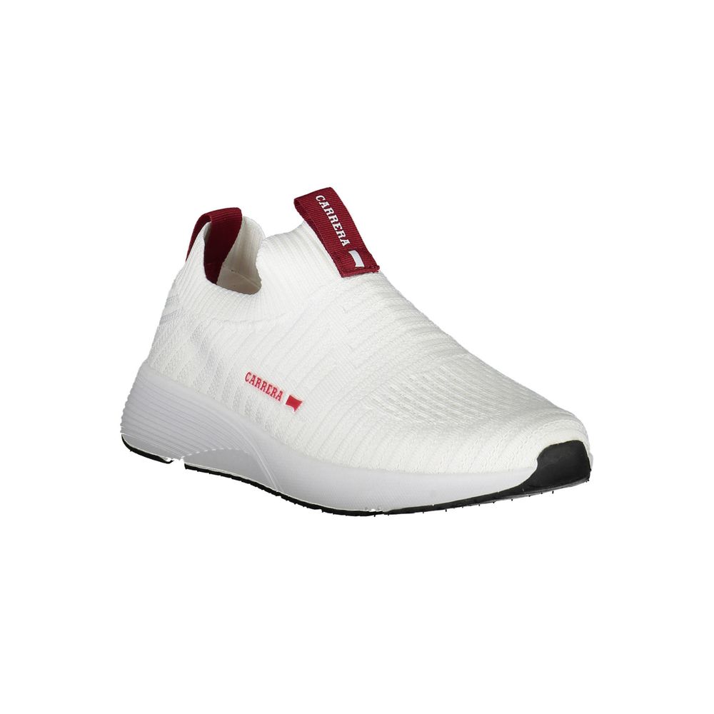 Carrera White Polyester Sneaker