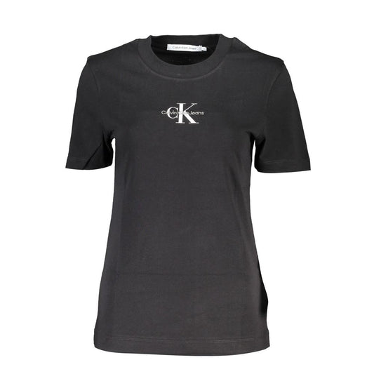 Calvin Klein Black Cotton Tops & T-Shirt