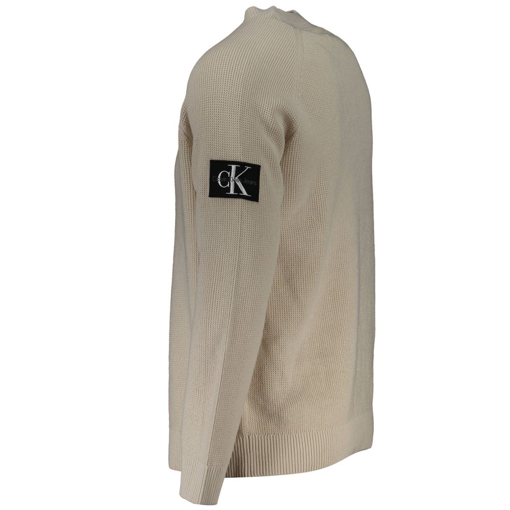 Calvin Klein Beige Cotton Sweater