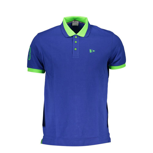 Scuola Nautica Blue Cotton Polo Shirt