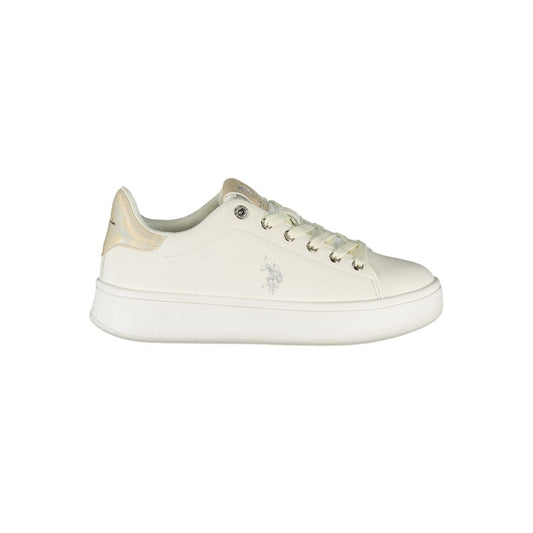 U.S. POLO ASSN. White Polyester Sneaker