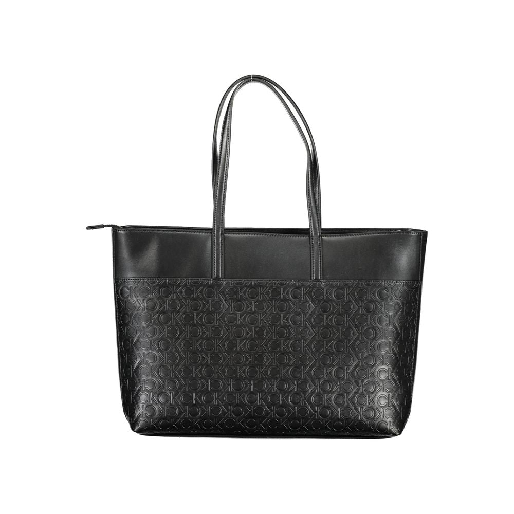 Calvin Klein Črna poliestrska torbica