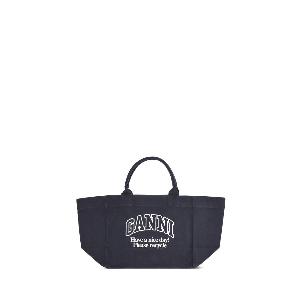 Ganni XXL canvas Tote Bag