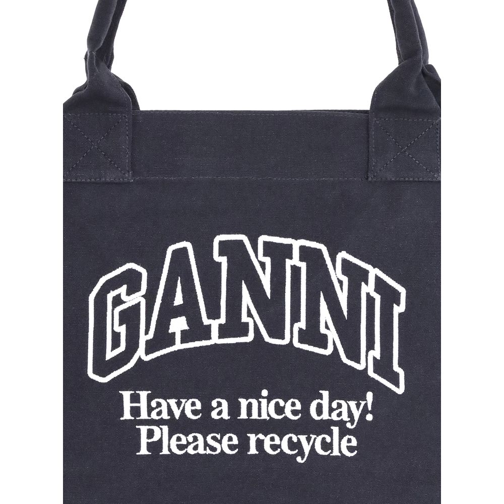 Ganni XXL canvas Tote Bag