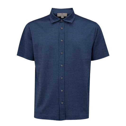 Canali Blue Cotton Shirt
