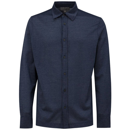 Canali Blue Cotton Shirt