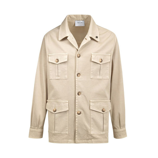 Gran Sasso Beige Cotton Jackets & Coat
