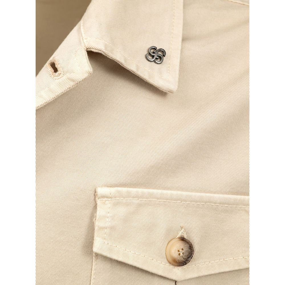 Gran Sasso Beige Cotton Jackets & Coat