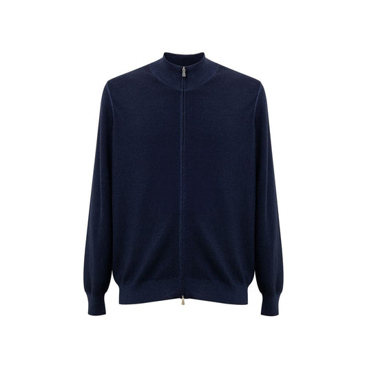 Gran Sasso Blue Wool T-Shirt