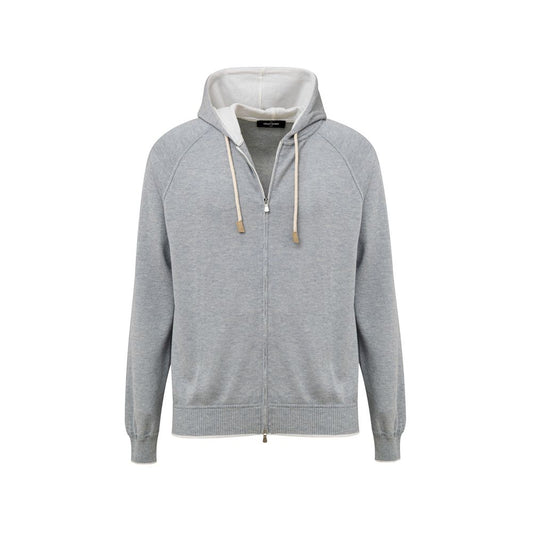 Gran Sasso Gray Cotton T-Shirt