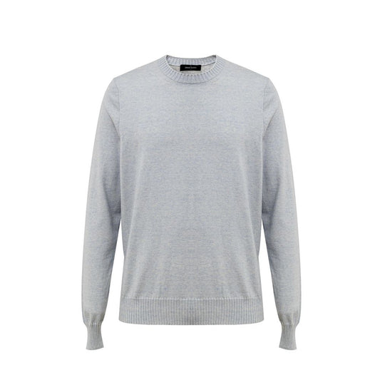 Gran Sasso Blue Cotton Sweater
