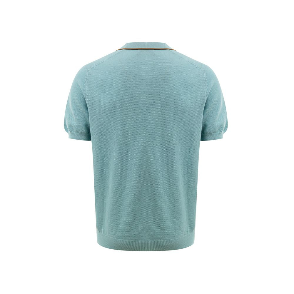 Gran Sasso Green Cotton Polo Shirt