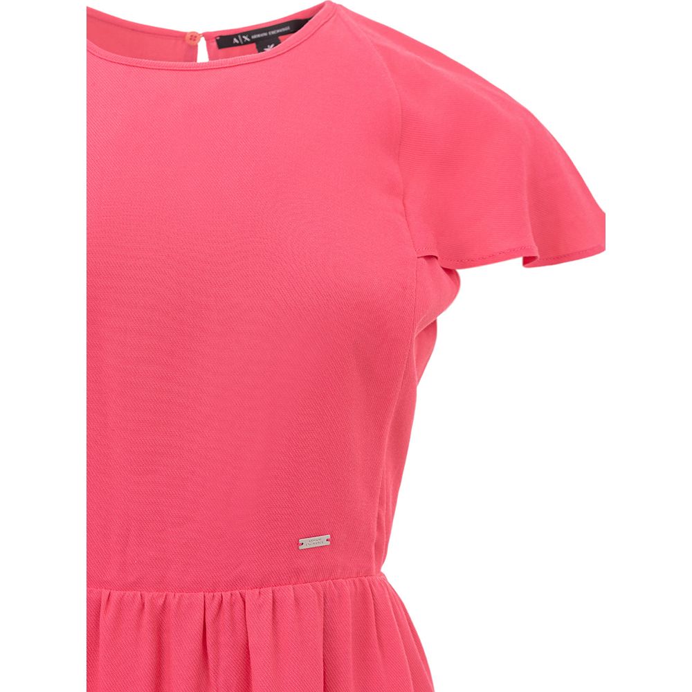 Armani Exchange Fuchsia Viscose Short