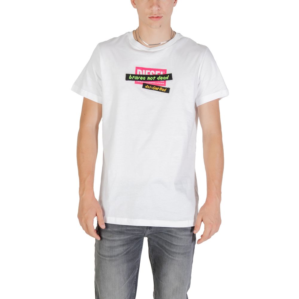 Diesel White Cotton T-Shirt