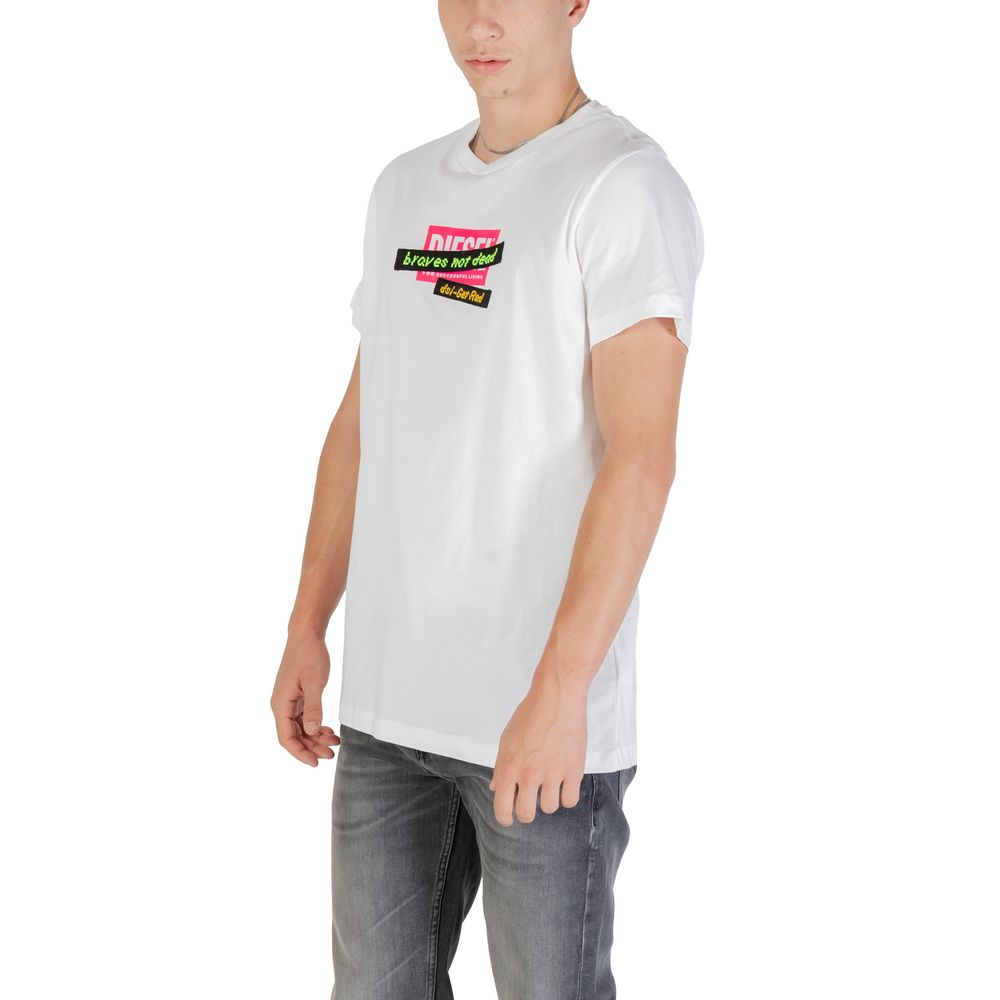 Diesel White Cotton T-Shirt