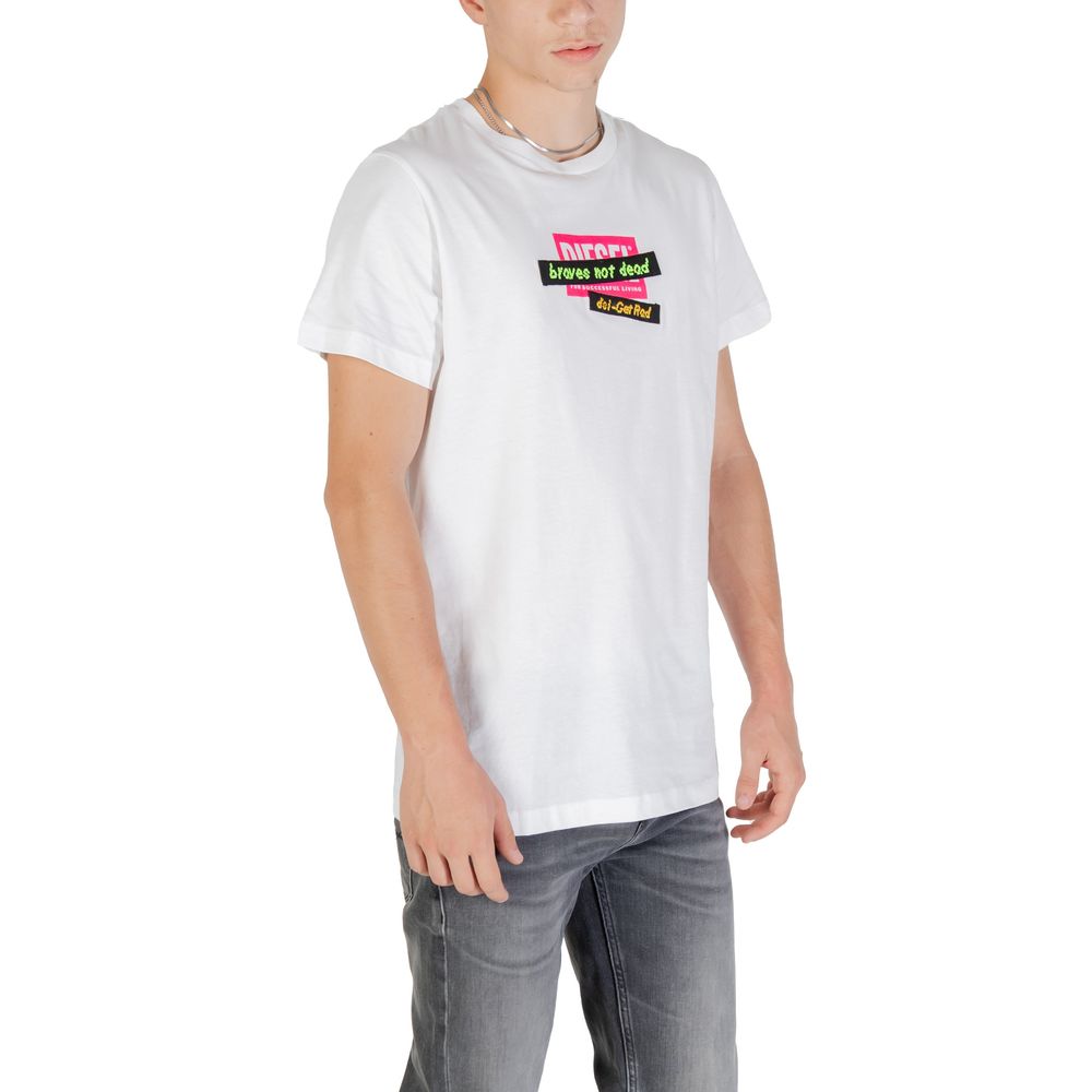 Diesel White Cotton T-Shirt