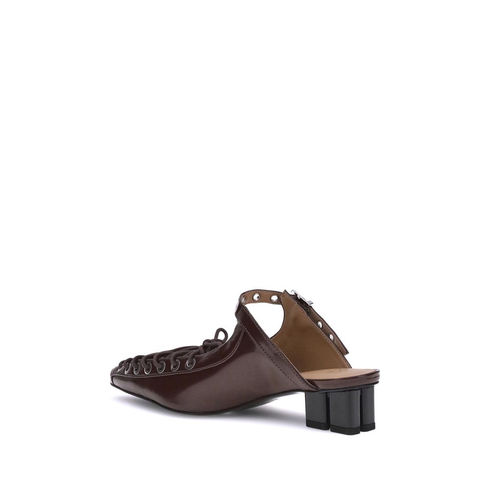 Ganni Oleatex laced Mules